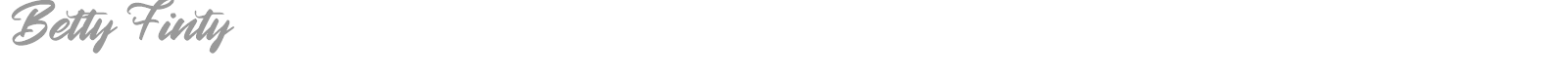 Betty Finty font preview